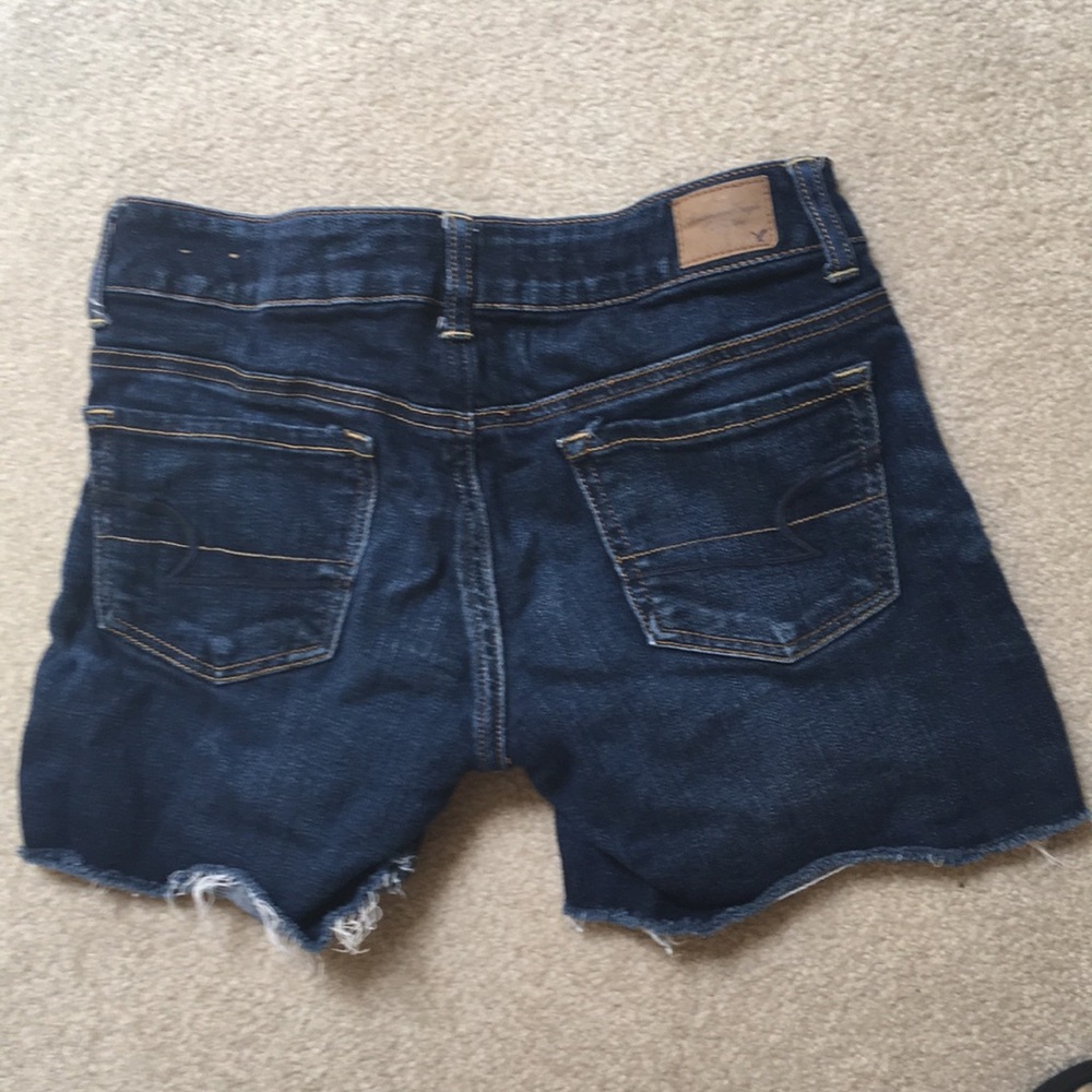 American Eagle Denim Jean Shorts Size 4 Stretch - Picture 2 of 3